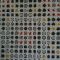Las 625 diminutas piezas de artwork, pequeñas etiquetas desprendibles en papel secante.